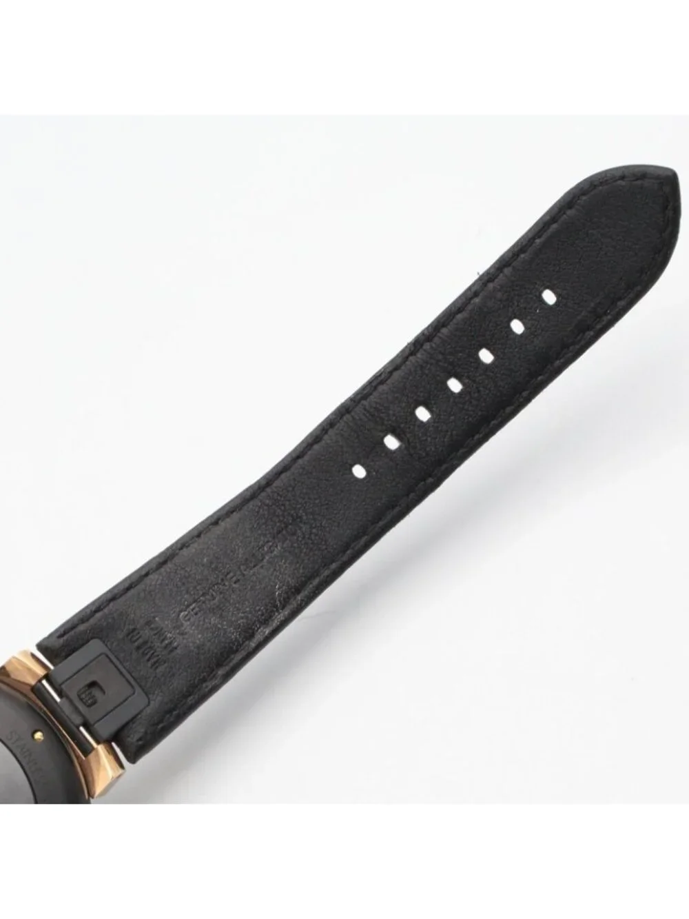 Louis Vuitton Watch Tambour Chrono Black Stainless Steel